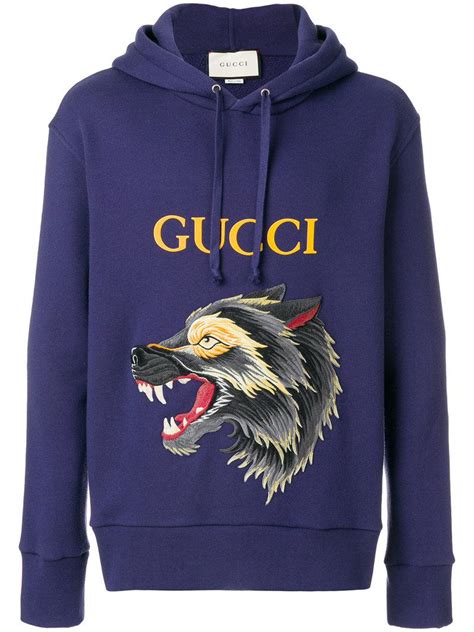 wolf hoodie gucci|gucci hoodie for men.